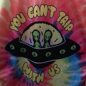 ‘You can’t trip with us’ t shirt